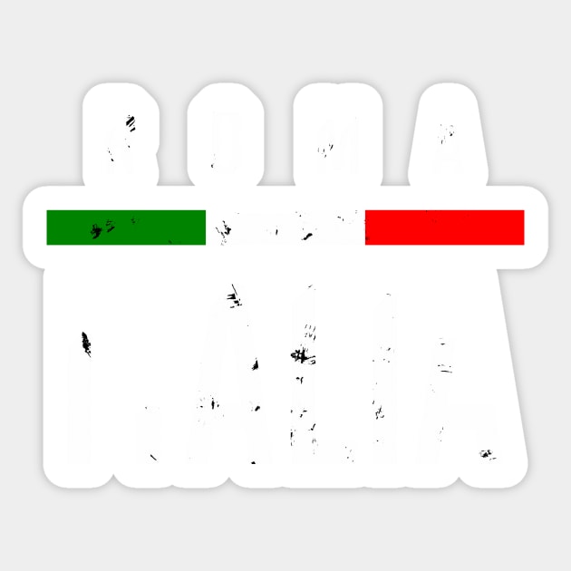 Roma Italia Italian Flag Novelty Gifts Sticker by B89ow